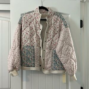 BlankNYC Floral Quilted Jacket
